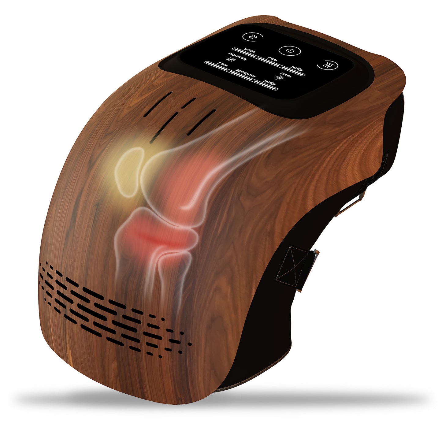 Elektrisches Knie-Massagegerät — Infrarotwärme, Vibration und Laser-Schmerzlinderung | Wiederaufladbar