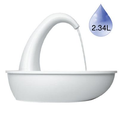 Swan Pet Drinking Fountain — 2.36L Ultra-Quiet USB | Cats & Dogs