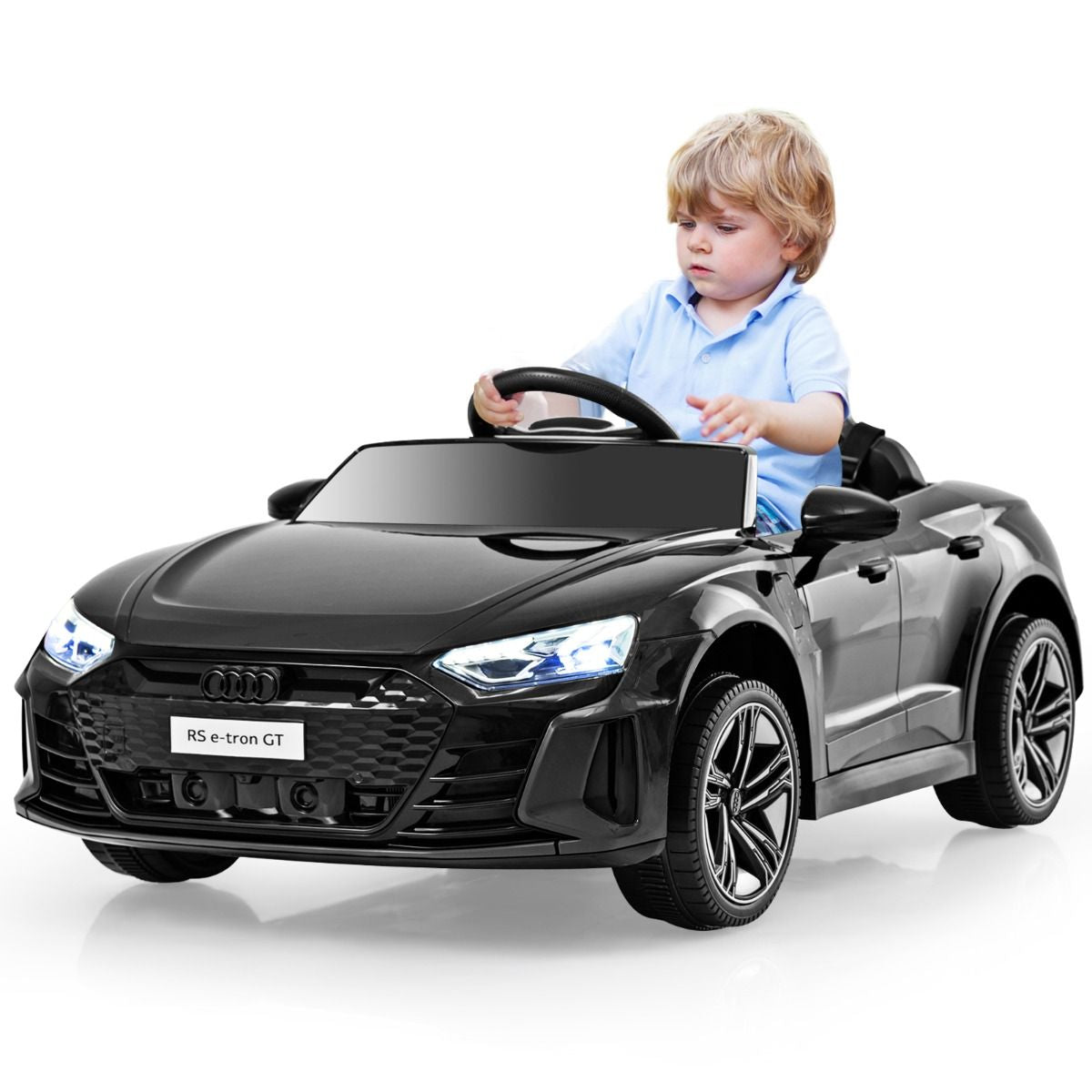 Voiture Electrique 12 V Avec Télécommande 2,4G Véhicules Électriques Démarrage Progressif & Musique Charge 25Kg Pour 37-95 Mois Blanc/Rouge/Noir