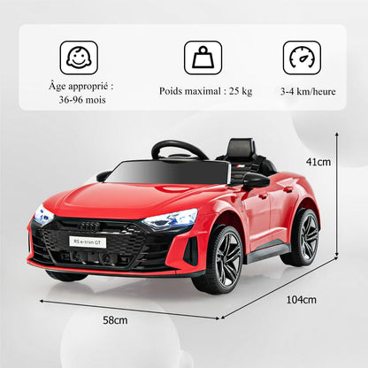 Voiture Electrique 12 V Avec Télécommande 2,4G Véhicules Électriques Démarrage Progressif & Musique Charge 25Kg Pour 37-95 Mois Blanc/Rouge/Noir