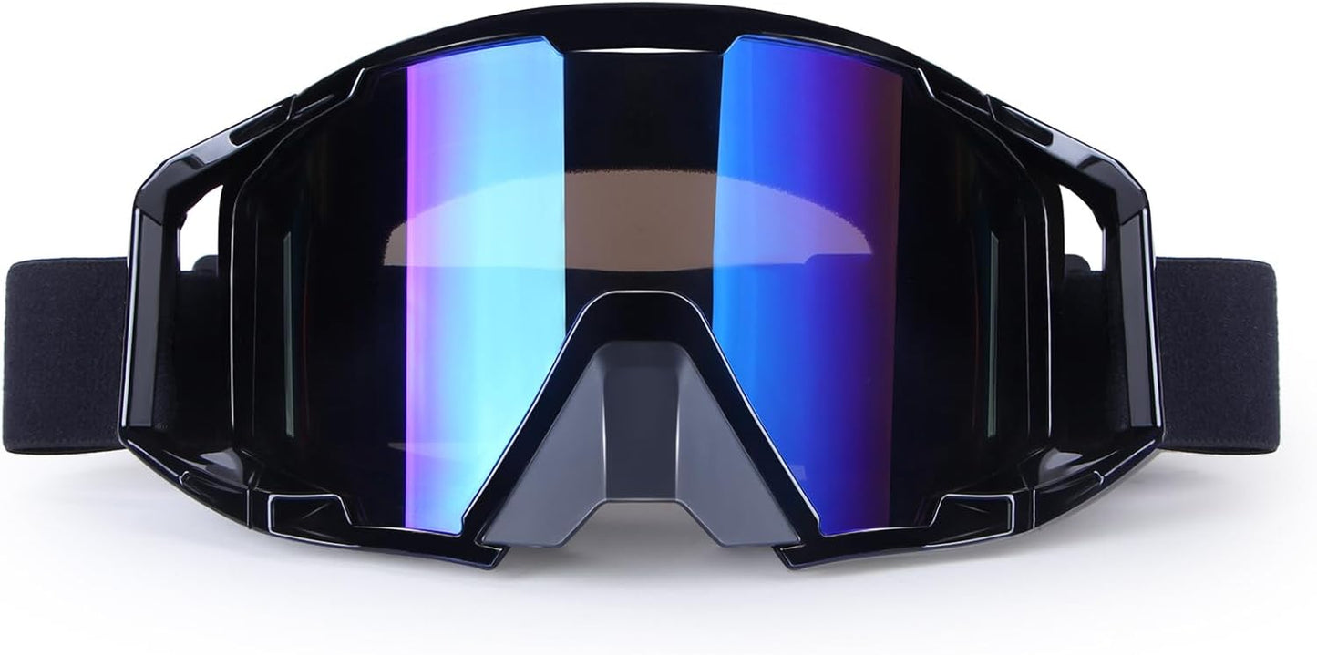 Lunette De Moto Cross, Lunettes De Protection De Sécurité Réglables, Lunettes De Ski Anti-Uv