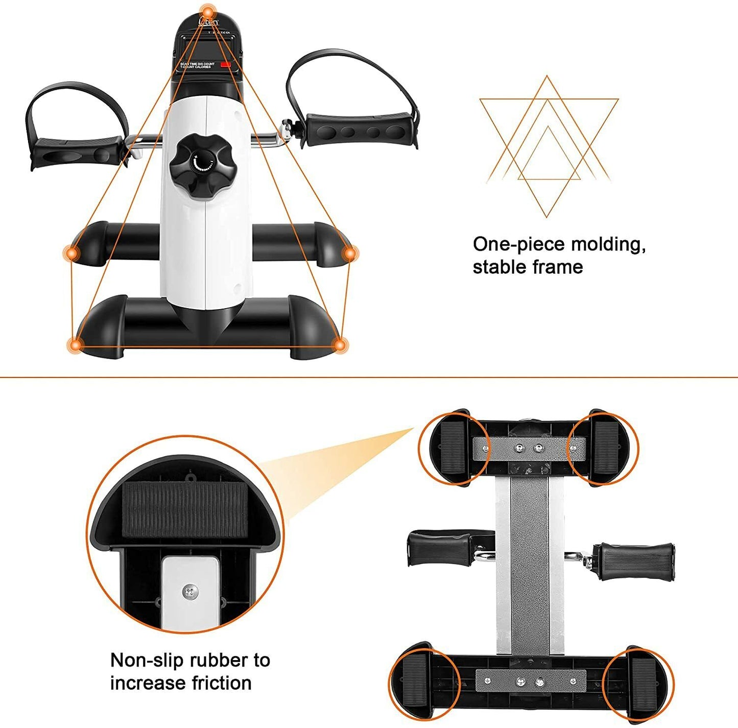 Mini Heimtrainer Pedaltrainer Arm Und Beintrainer Fitness Bike Trimmrad LCD