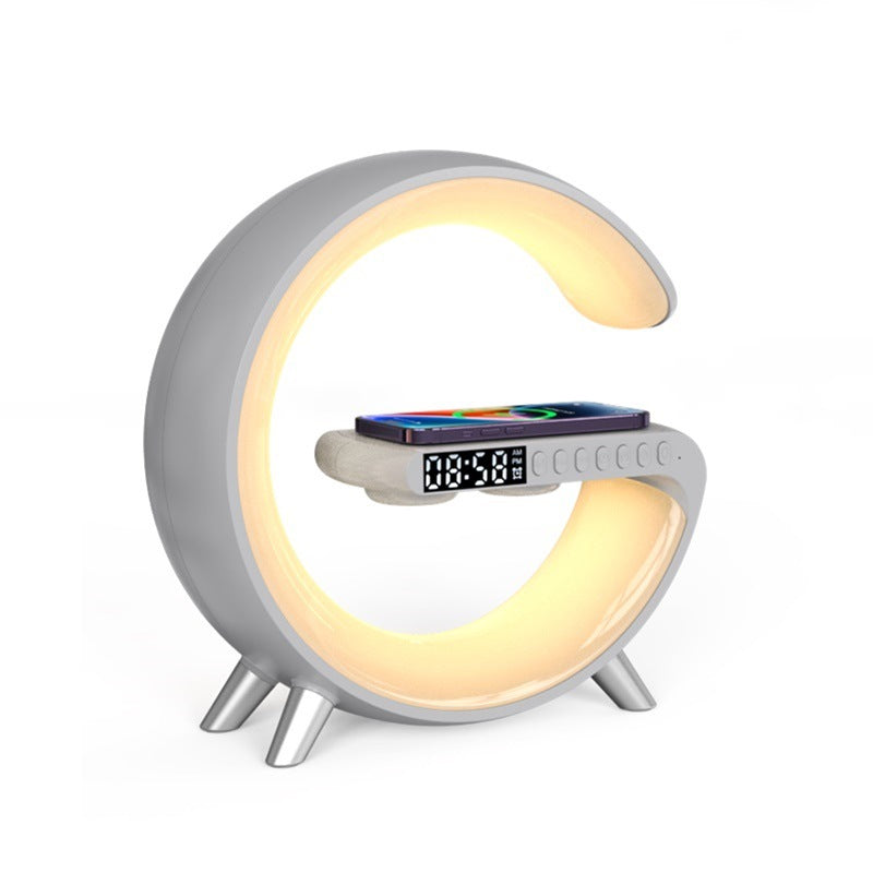 G-Shape LED-Lampe mit Bluetooth-Lautsprecher & Wireless Charger – App-Steuerung RGB-Licht