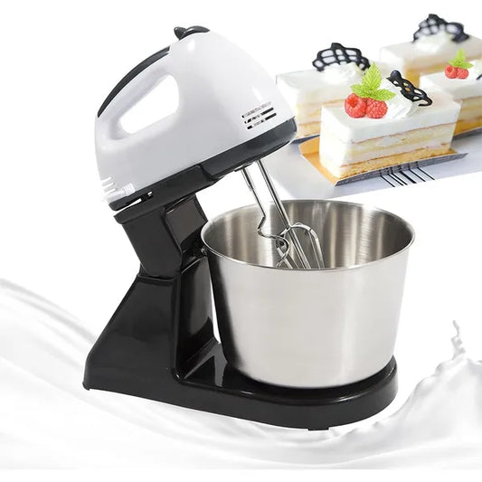 Elektrische Küchenmaschine mit Schüssel — 7 Geschwindigkeiten, 1,7 l | 150 W kompakter Küchenmixer