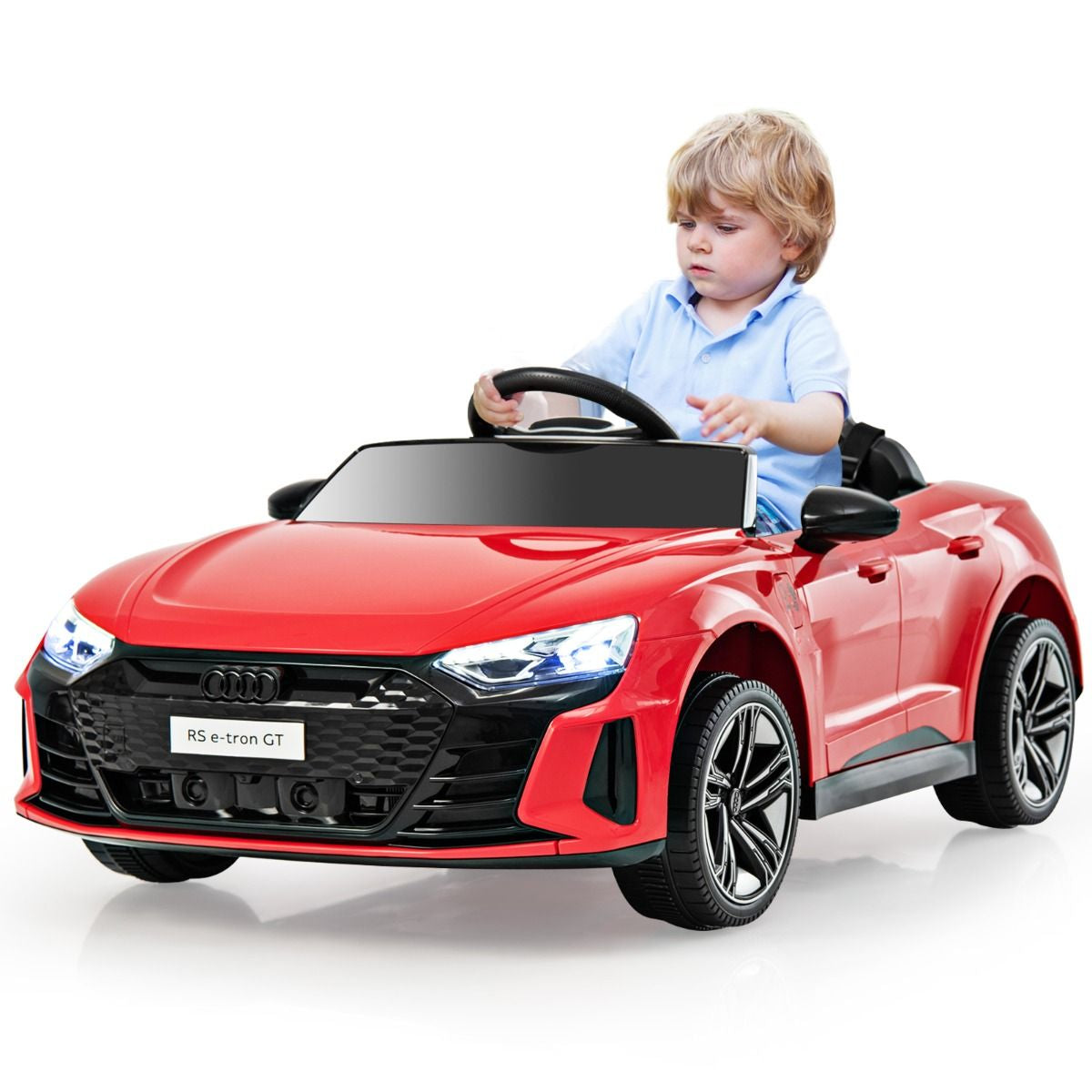 Voiture Electrique 12 V Avec Télécommande 2,4G Véhicules Électriques Démarrage Progressif & Musique Charge 25Kg Pour 37-95 Mois Blanc/Rouge/Noir