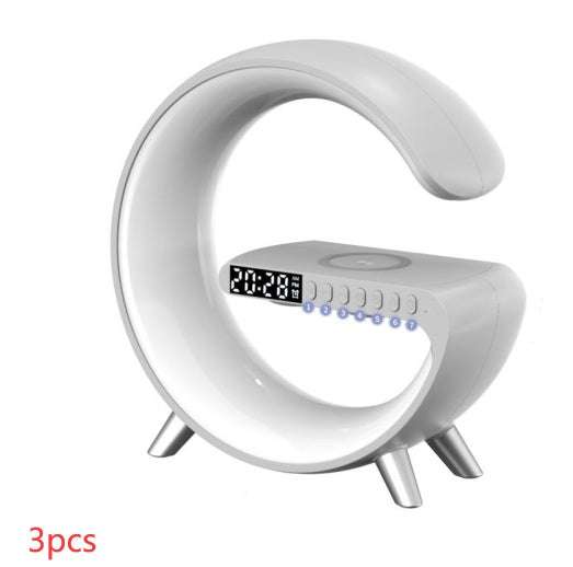 G-Shape LED-Lampe mit Bluetooth-Lautsprecher & Wireless Charger – App-Steuerung RGB-Licht
