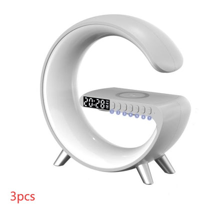 G-Shape LED-Lampe mit Bluetooth-Lautsprecher & Wireless Charger – App-Steuerung RGB-Licht