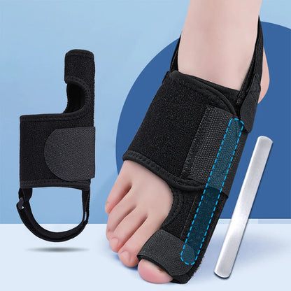 Hallux Valgus Zehenspreizer – Verstellbarer Zehenrichter & Orthopädische Schiene