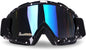 Lunette De Moto Cross, Lunettes De Protection De Sécurité Réglables, Lunettes De Ski Anti-Uv