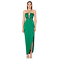 Halter Satin Mini Dress — Elegant Asymmetric Bodycon Dress for Women