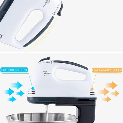 Elektrische Küchenmaschine mit Schüssel — 7 Geschwindigkeiten, 1,7 l | 150 W kompakter Küchenmixer
