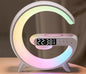 G-Shape LED-Lampe mit Bluetooth-Lautsprecher & Wireless Charger – App-Steuerung RGB-Licht