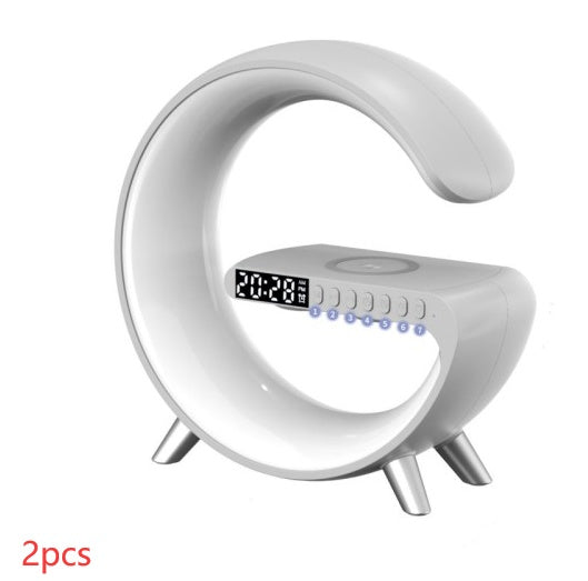 G-Shape LED-Lampe mit Bluetooth-Lautsprecher & Wireless Charger – App-Steuerung RGB-Licht