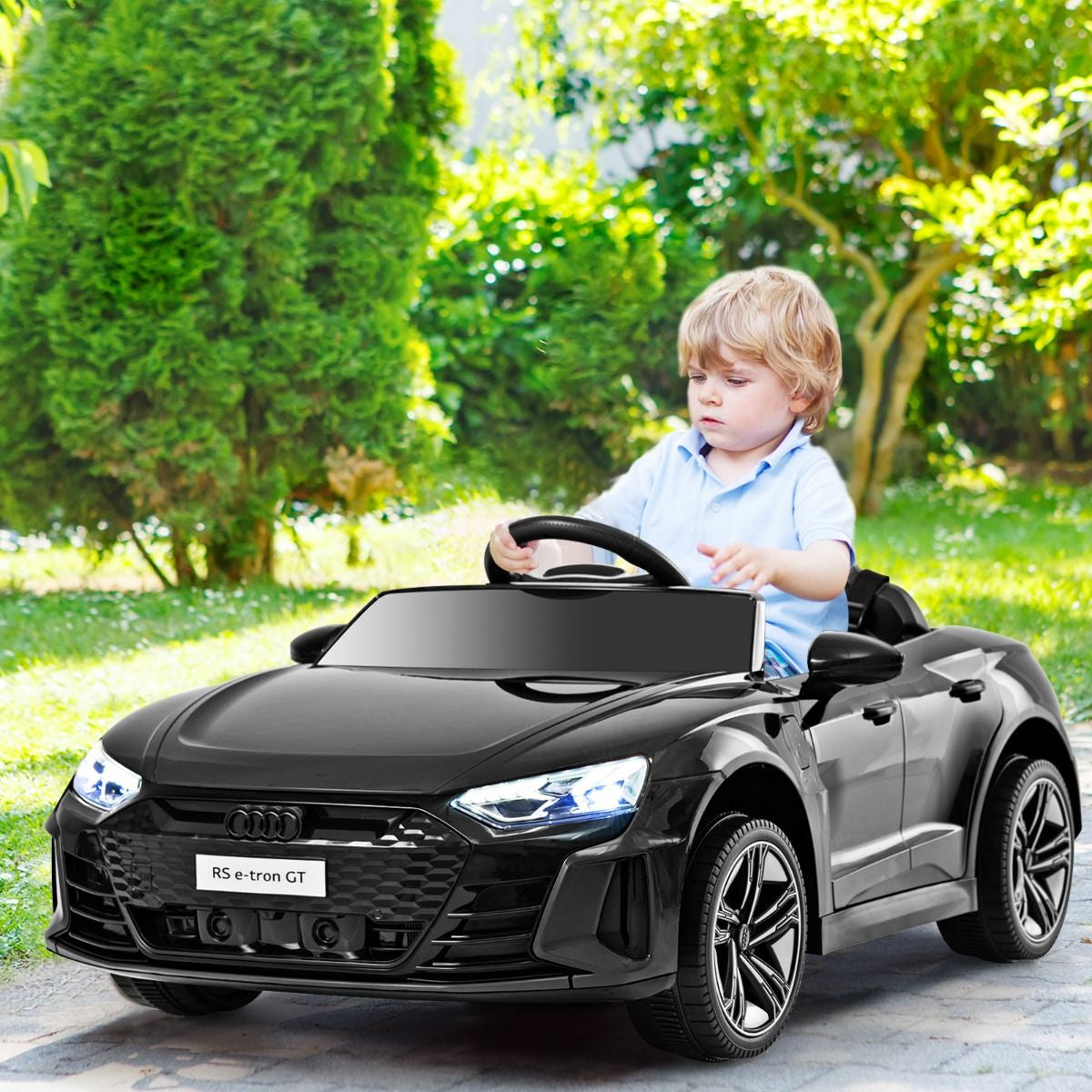 Voiture Electrique 12 V Avec Télécommande 2,4G Véhicules Électriques Démarrage Progressif & Musique Charge 25Kg Pour 37-95 Mois Blanc/Rouge/Noir