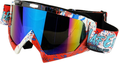 Lunette De Moto Cross, Lunettes De Protection De Sécurité Réglables, Lunettes De Ski Anti-Uv