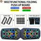 Push-Up Board Set Portable Multifunctional Push-Up Bar Foldable Fitness Equipment for Chest Abdomen Arms/Back Training