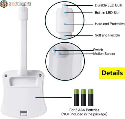 Motion Sensor Light Wireless LED Night Light RGB 8Colors Lamp Toilet Bathroom Atmosphere Light Colorful Sensor LED Night Lights