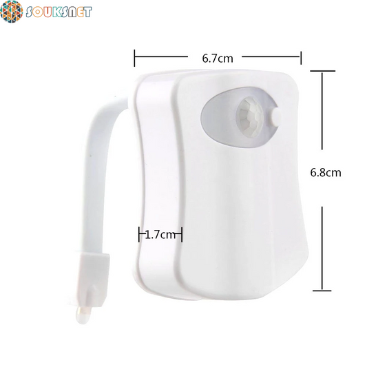 Motion Sensor Light Wireless LED Night Light RGB 8Colors Lamp Toilet Bathroom Atmosphere Light Colorful Sensor LED Night Lights
