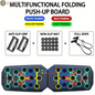 Push-Up Board Set Portable Multifunctional Push-Up Bar Foldable Fitness Equipment for Chest Abdomen Arms/Back Training