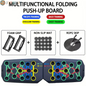 Push-Up Board Set Portable Multifunctional Push-Up Bar Foldable Fitness Equipment for Chest Abdomen Arms/Back Training